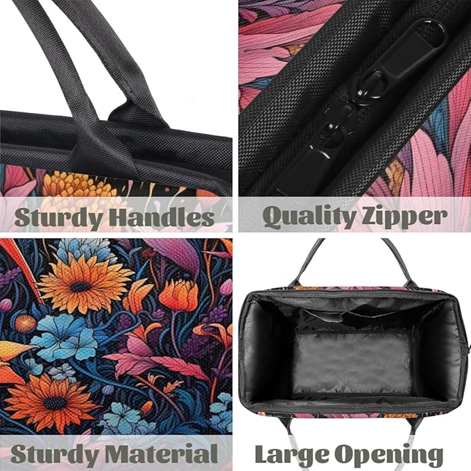 Rustic Flower Overnight Weekender Bag for Women Men Travel Duffel Bags Waterproof Luggage Carry on Sports Yoga Gym Bag