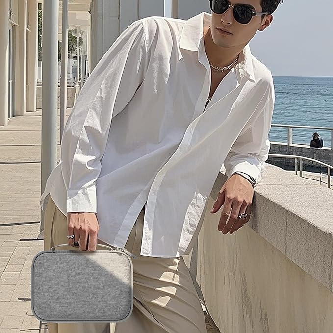 Travel Sunglass Organizer Case for Quay Polarized Sunglasses Men Women, Trendy Glasses Storage Box (Bag Only)