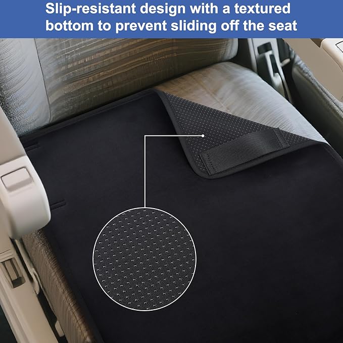 Toddler Airplane Bed | Kids Airplane seat Extender | Easy to Install for ariplane, Train, Cars | Kids Airplane Travel Essentials | Foot Rest Cushion (Without Foot Pads)