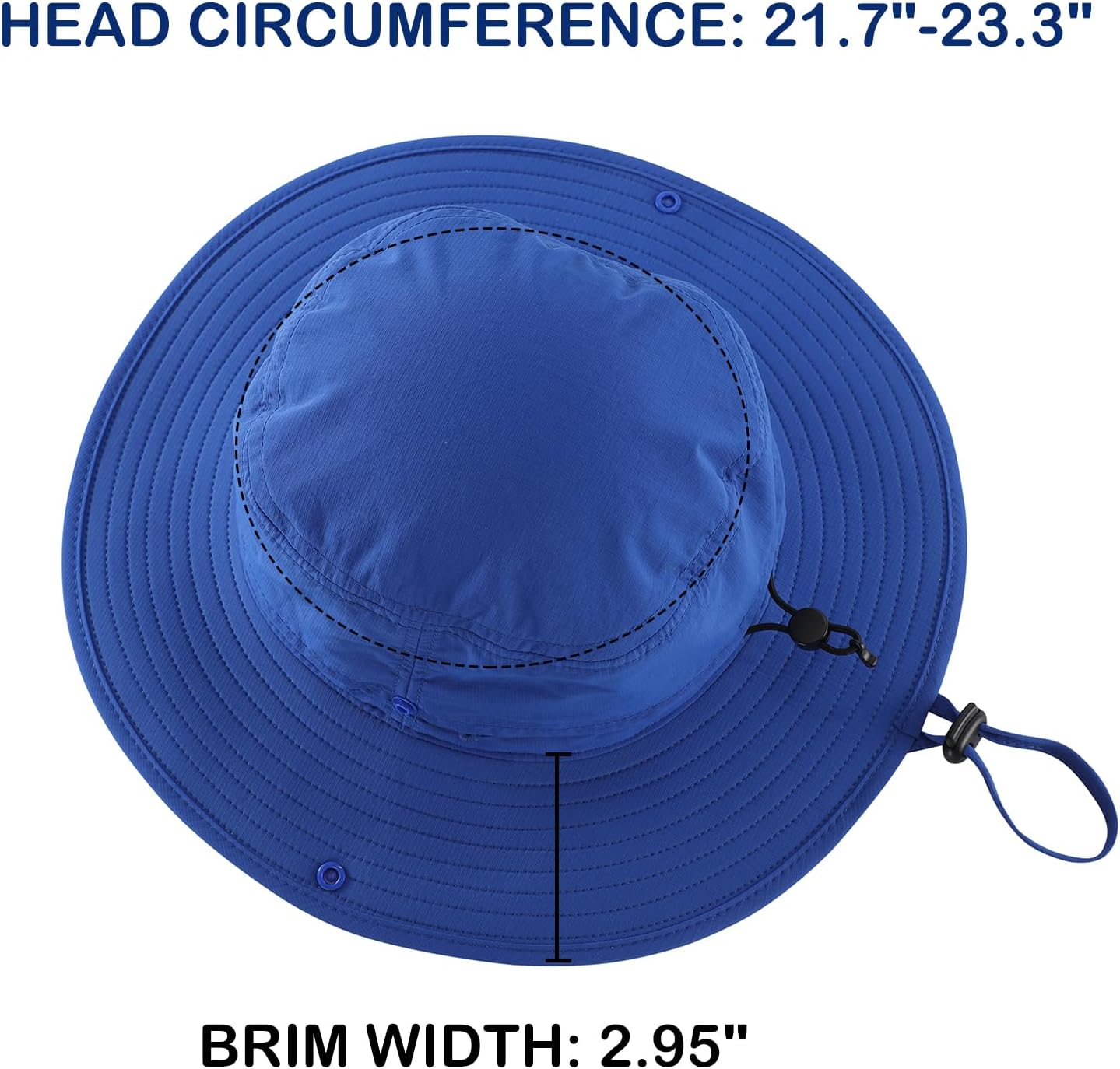 Connectyle Sun Hat for Men Women Outdoor UV Protection Safari Hat for Fishing Hiking Gardening Breathable Cowboy Hat UPF50