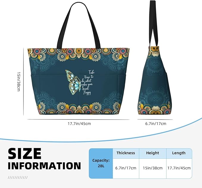Large Beach Bag for Women Waterproof Foldable Travel Shoulder Tote Bag with Pocket for Weekender Pool Vacation