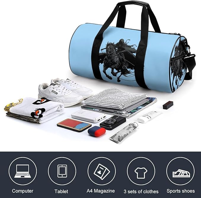 Rodeosreapers-Souls Gym Bag Travel Duffel Bag Lightweight Carry On Bags Weekender Bags for Women Men