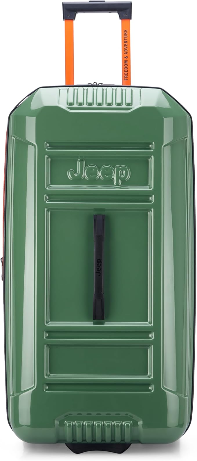 Jeep JH003B Hardside Expandable Luggage with Two Wheels, Elm Green, Checked-Large 30 Inch