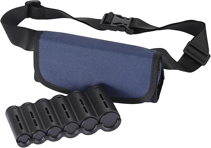 BSTKEY US Coin Holder Coin Dispenser, Fanny Pack with Banknote Waiters Purse Coin Sorter Coin Organizer, Coin Storage Bag with Belt for Waitress Server Collector Cashier Change （Navy）