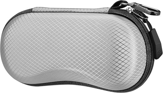 FINTIE Sunglasses Case, Hard EVA Shell Shockproof Sport Glasses Case with Metal Carabiner Travel Zipper Eyeglasses Holder