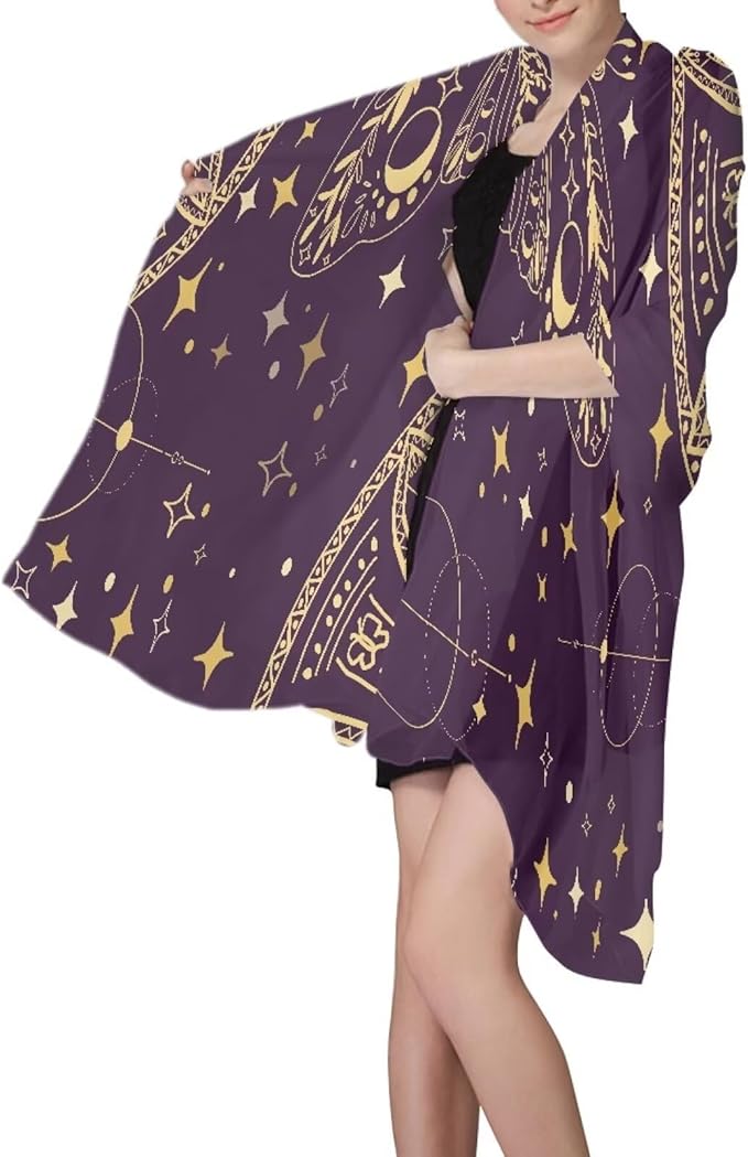 Beach Towel - Thin Lightweight Quick Dry Beach Towel 110x78 Inches Sandproof Pool Towels, Microfiber Compact for Travel Swimming Bath for Women Men (Size L) Mandala Butterfly Star Print