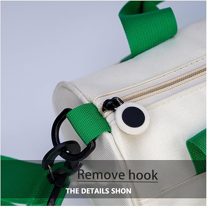 Small Gym Bags Crossbody Tote Workout Travel Duffle Bags For Daily Outdoor Exercise Cycling Swimming Dance Sport (White, M)