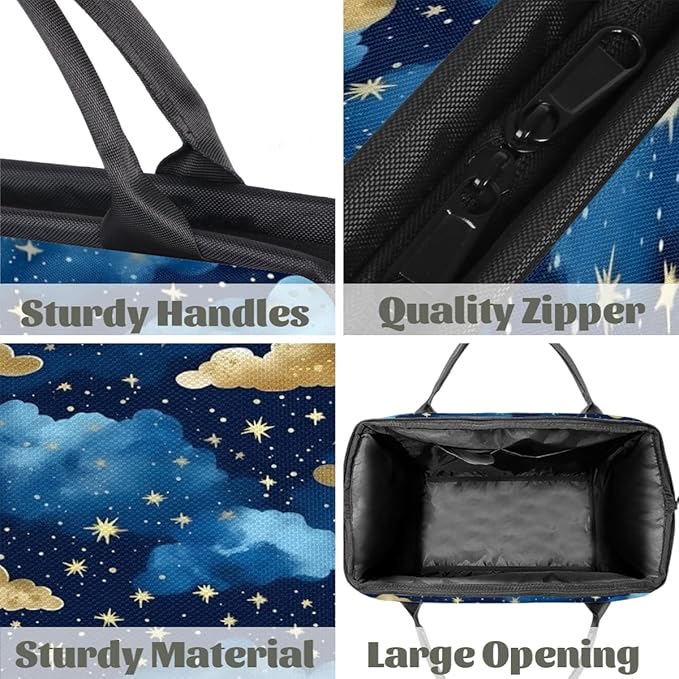 Clouds Overnight Weekender Bag for Women Men Travel Duffel Bags Waterproof Luggage Carry on Sports Yoga Gym Bag