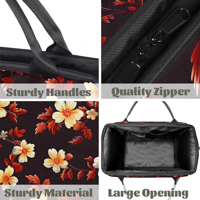 Plants Spring Floral Overnight Weekender Bag for Women Men Travel Duffel Bags Waterproof Luggage Carry on Sports Yoga Gym Bag