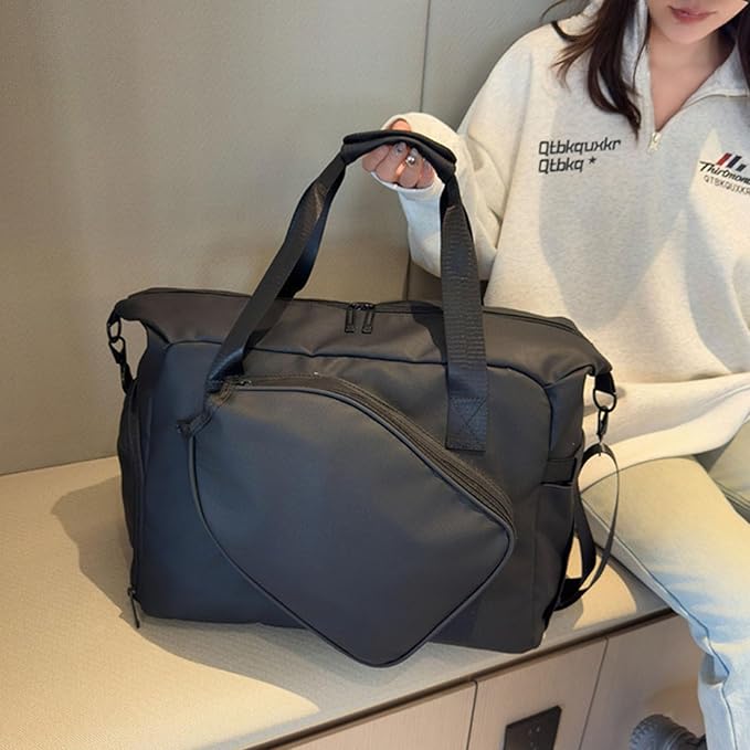 Functional Gym Duffle Bag Features Wet Dry Compartment and Separate Shoe Pocket Ergonomic Design Separate Wet/Dry
