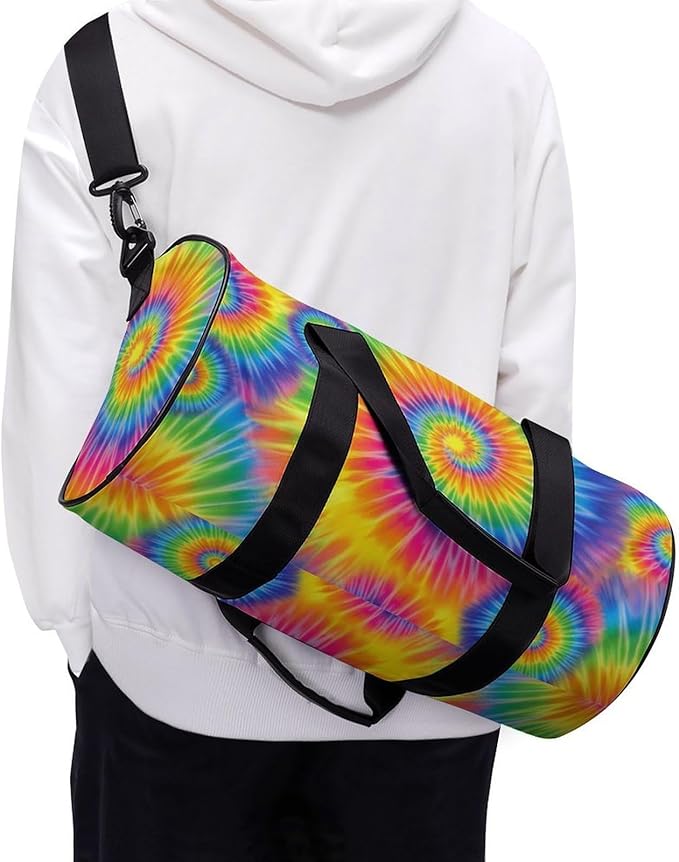 Travel Duffle Bag Tie Dye Carry On Weekender Bags Foldable Overnight Bag Workout Lightweight Bags