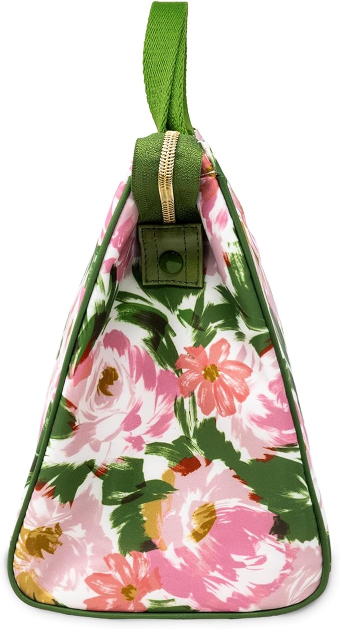 kate spade new york Portable Soft Cooler Lunch Bag, Thermal Tote with Insulated Interior Lining and Storage Pocket, Lunch Tote for Women (Hidden Garden)