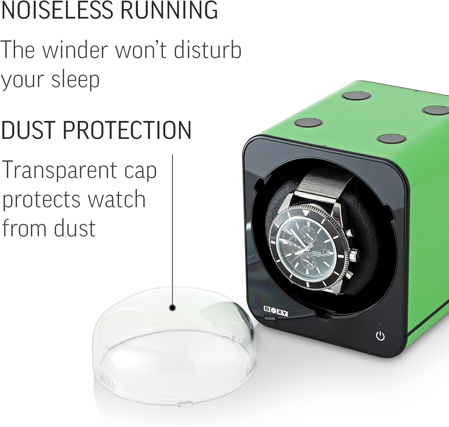 Watch Winder for Automatic Watch with Vertical Rotor Stop (with AC Adapter)