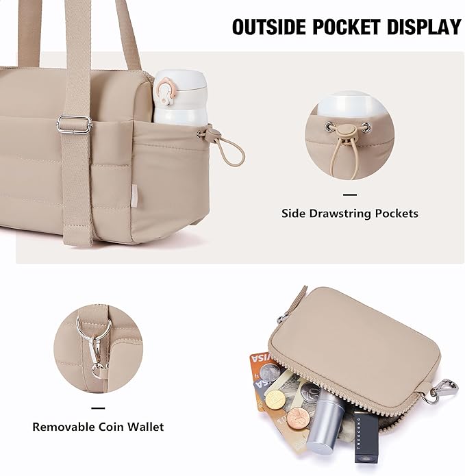 ROULENS Small Gym Bag for Women 2 Set Mini Gym Duffle Bag with Wet Compartment and Coin Wallet, Gym Tote Bag for Workout/Sport/Travel