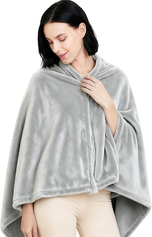 Ponchos for Women, Comfy Wearable Blanket, Gifts for People Who are Always Cold, Winter Shawl for Home, Office, Travel