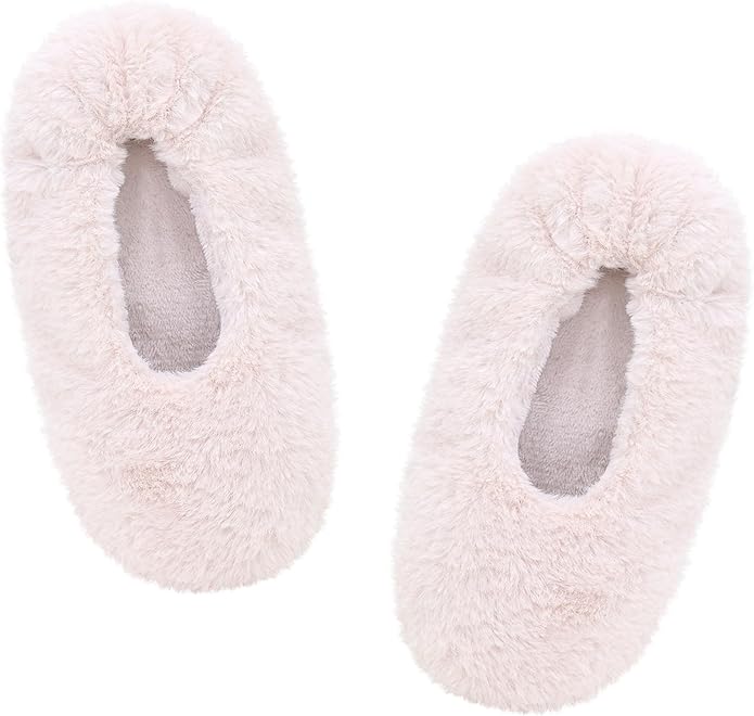 DICUIRD Women's Ballerina Slippers Lightweight House Slippers with Stretchable Heel Design