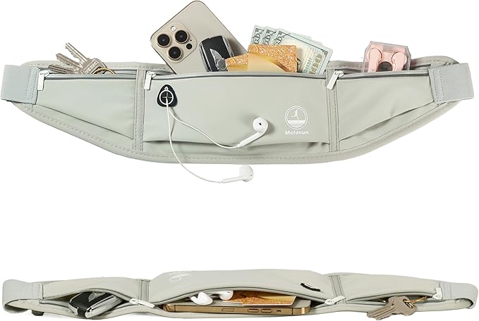 Running Belt Fanny Packs for Women Men Slim Waist Pack Money Belt Phone Holder for Running