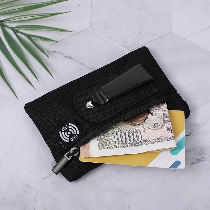 Travel Wallet Rfid Blocking Pouch Proof Wallet Boot Wallets Carry Proof Wallets Compact Hidden Travel Belt with Credit Card Slots for Everyday Carry International Travels Outdoor Activities