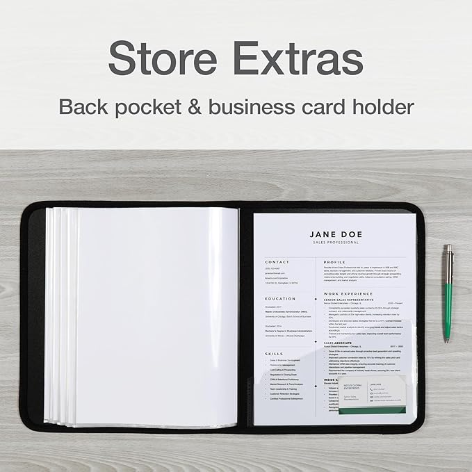 Oxford 80 Pocket Binder with Plastic Sleeves, 8.5 X 11 Displays 160 Pages, Presentation Binder for Documents, Photos, Artwork, Projects, Recipes