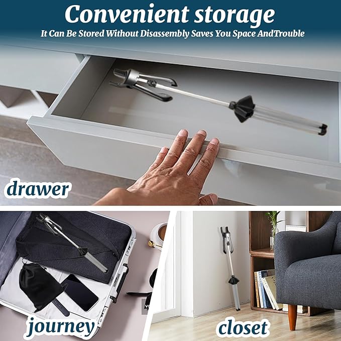 Garment Steamer Stand for Clothes – Adjustable Steaming Rack with Hanger – Foldable & Portable for Travel & Home,Gift For Christmas