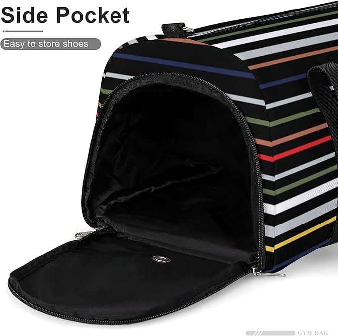 Gym Bag for Men & Women with Shoe Compartment Duffle Bag for Travel Sports Weekender Fitness Overnight