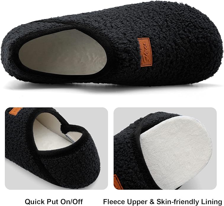 BARERUN Slippers Bulk for Women Men with Rubber Sole Soft-Lightweight House Slipper Socks Wide Barefoot Slippers Around House Shoes Non Slip Indoor/Outdoor