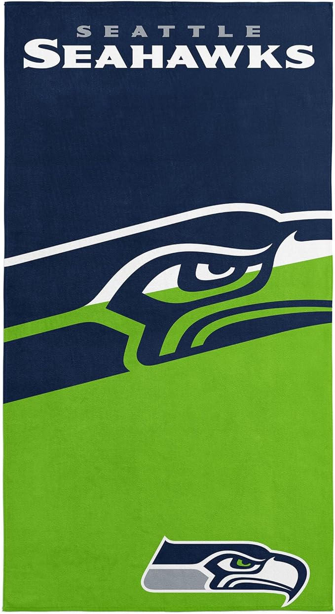 Northwest NFL Oversized Microfiber Beach Towel, 60 x 70 Inches – Quick Dry, Sand Resistant, Lightweight, Highly Absorbent, Shibori Design