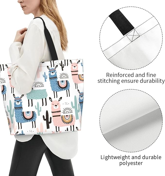 Tote Bag for Women Large Beach Bag Reusable Grocery Bags Handbag for Travel Shopping