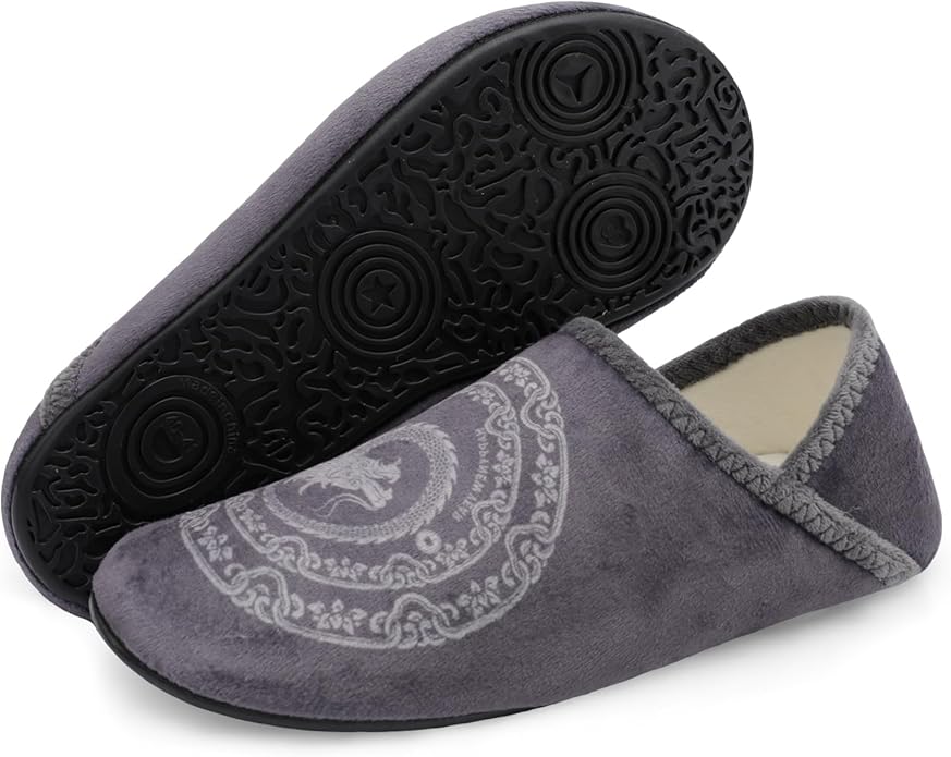 Scurtain Unisex Adults Rubber Sole Slippers