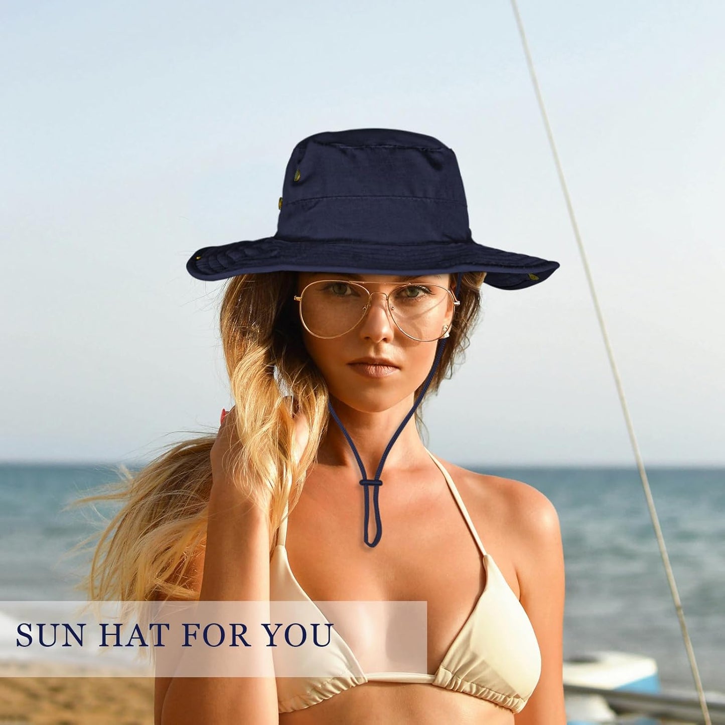 Sun Hats for Men Women Boonie Hat Foldable Fishing Hat UPF 50+ Bucket Hat for Fishing Hiking Garden Safari Beach