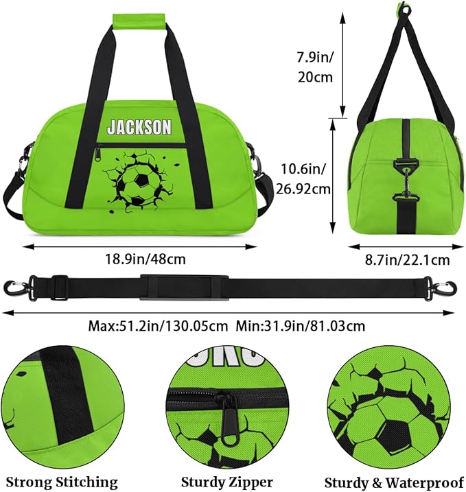 Custom Basketball Gym Duffel for Kids Boys,Personalized Duffel Bag Overnight Bags for Travel Weekender Practice Sports