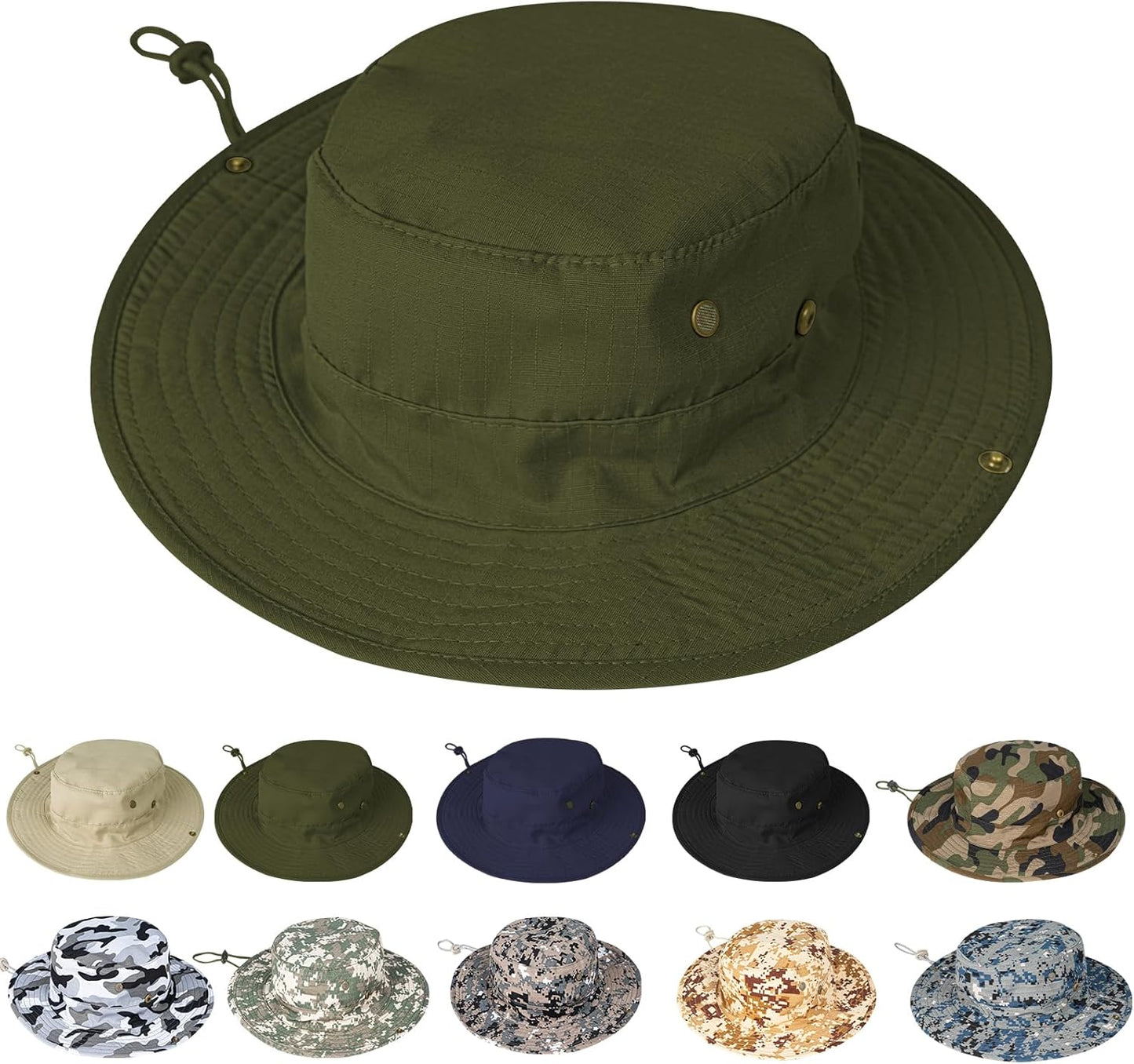 Sun Hats for Men Women Boonie Hat Foldable Fishing Hat UPF 50+ Bucket Hat for Fishing Hiking Garden Safari Beach