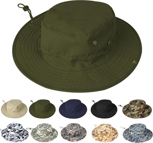 Sun Hats for Men Women Boonie Hat Foldable Fishing Hat UPF 50+ Bucket Hat for Fishing Hiking Garden Safari Beach