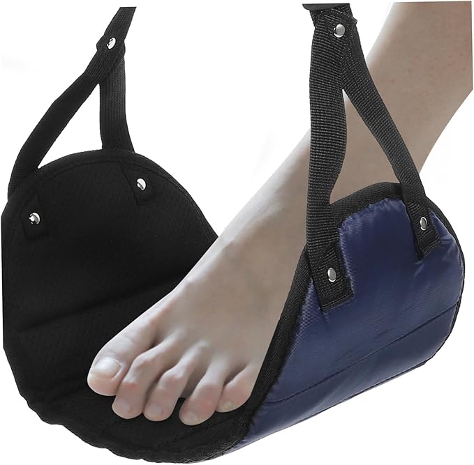 Airplane Foot Hammock Compact Travel Footrest Foot Rest Buckle for Comfortable Flight