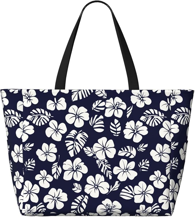 Beach Tote Bag for Women Beach Bag Waterproof and Sandproof Tote Bag with Wet Bag Large Travel Bag for Weekend Travel