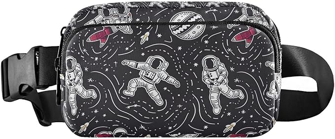 Universe Space Planet Astronauts Fanny Pack for Women Men Water Resistant Fashion Waist Packs with Adjustable Strap Belt Bag for Travel Workout Jogging Hiking 21219418