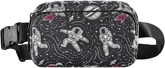 Universe Space Planet Astronauts Fanny Pack for Women Men Water Resistant Fashion Waist Packs with Adjustable Strap Belt Bag for Travel Workout Jogging Hiking 21219418