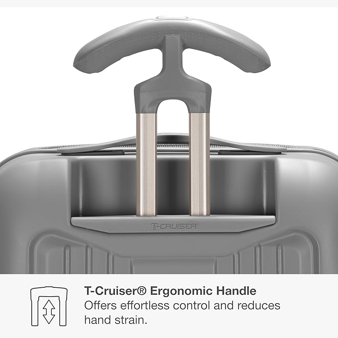 Traveler's Choice Ultimax II Polycarbonate Hardside Luggage with Spinner Wheels, Slate Gray, 29-Inch Large Luggage