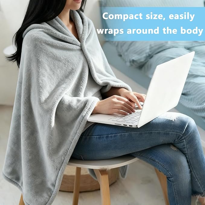 Ponchos for Women, Comfy Wearable Blanket, Gifts for People Who are Always Cold, Winter Shawl for Home, Office, Travel