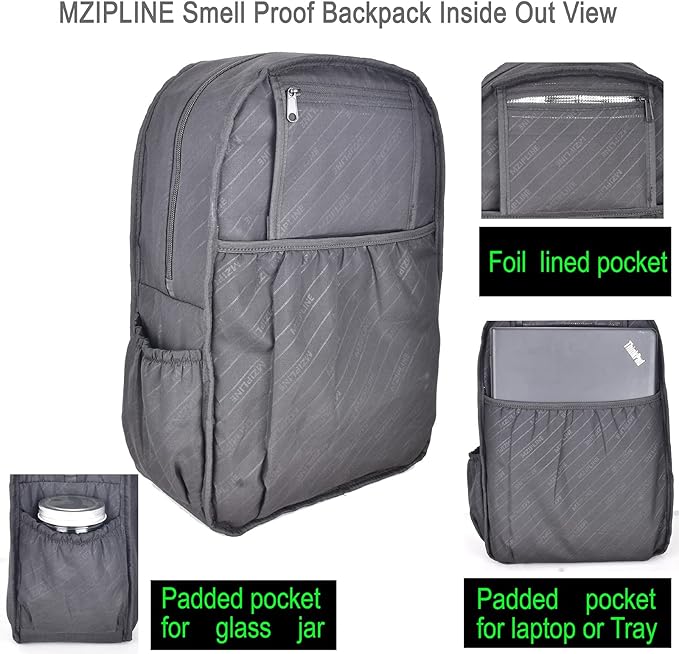 Travel Bag-Smell Proof-Backpack With TSA Lock & Key Daypack bag for Men & Women Travel