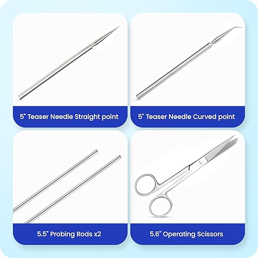 Core Flex Advanced Dissection Kit Biology Lab Anatomy Dissecting Set with Stainless Steel Scalpel Knife Handle Blades for Medical and Veterinary Students Stainless Steel 38-Piece