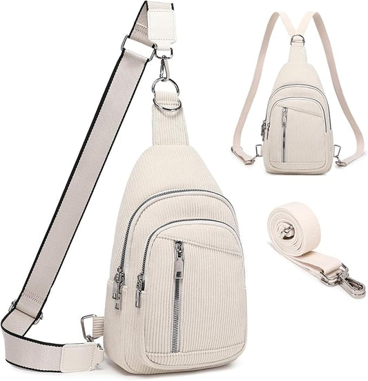 MYHOZEE Small Diaper Bag Crossbody Sling Purse for Women - 2 in 1 Leather Backpack with 2 Straps for Short Trips Work Daily | Mini diaper bag, Instant Wipes pocket, Adjustable Straps, Credit card slot, Moms and dads, Reusable Wipe pouchs