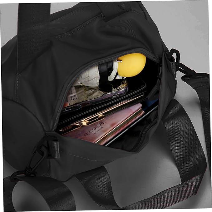 Mini Gym Bag for Women Mini Gym Bag, 9.5x4.7x5.5 inch Nylon Duffle, Handheld/Crossbody/Shoulder Duffle with Adjustable Strap, Zipper Small