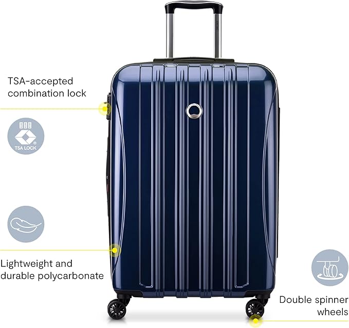 DELSEY PARIS Helium Aero Hardside Expandable Luggage with Spinner Wheels, Brick Red, 2-Piece Set (19/28)