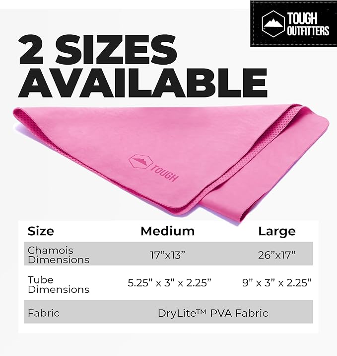 Tough Outfitters Quick Dry Towel - Travel Towel Fast Drying Lightweight - Compact Microfiber Towels for Body Camping Swim Beach Camp Backpacking - Quick Dry for Swimmers