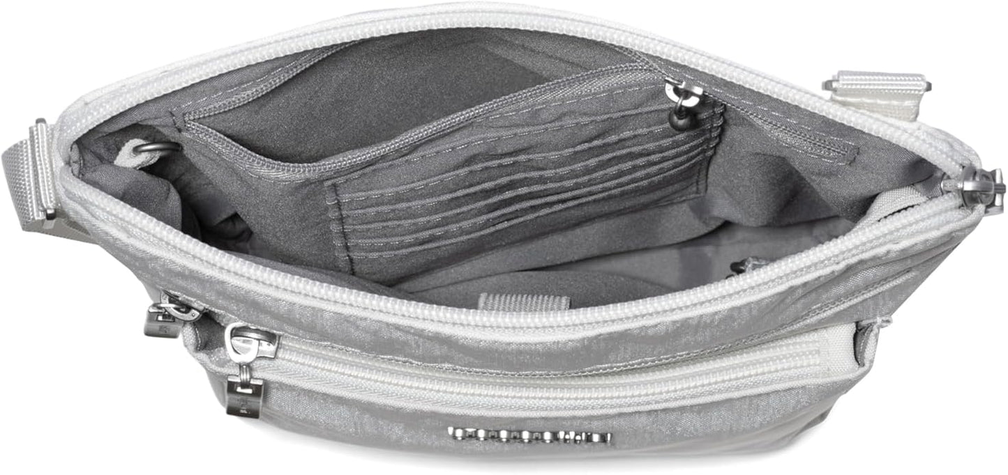 Baggallini Pocket Crossbody Bags for Women 8x8 Small Lightweight Durable Water-resistant Travel Purse W/Rfid