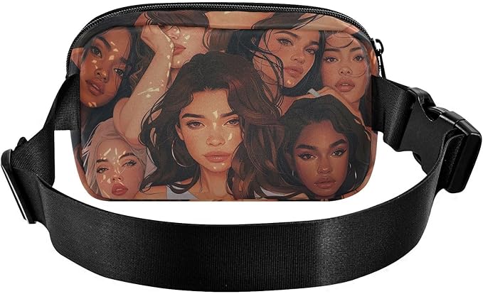 Group Of Women Fanny Pack for Women Men Water Resistant Fashion Waist Packs with Adjustable Strap Belt Bag for Travel Workout Jogging Hiking 21220579