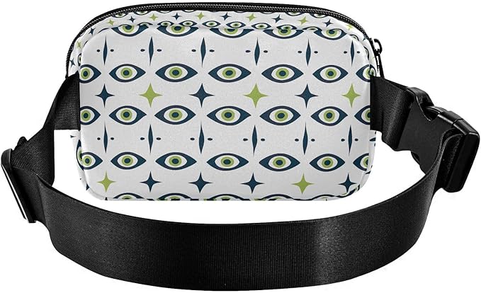 Eyes Fanny Pack for Women Men Water Resistant Fashion Waist Packs with Adjustable Strap Belt Bag for Travel Workout Jogging Hiking 21220502