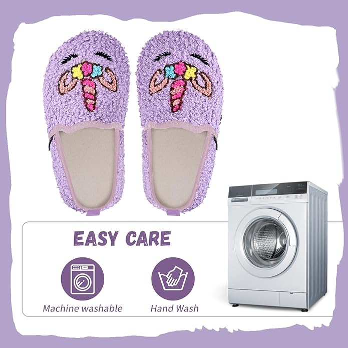WateLves Kids Toddler Slippers Boys Girls House Shoes Slip on Sock Slippers Lightweight Winter Indoor Outdoor Walking Shoes