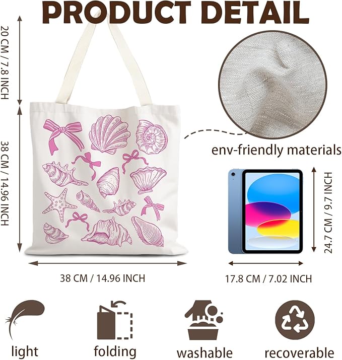 FBB Ocaen Beachy Ocean Sea Fish Reusable Grocery Shopping Bag